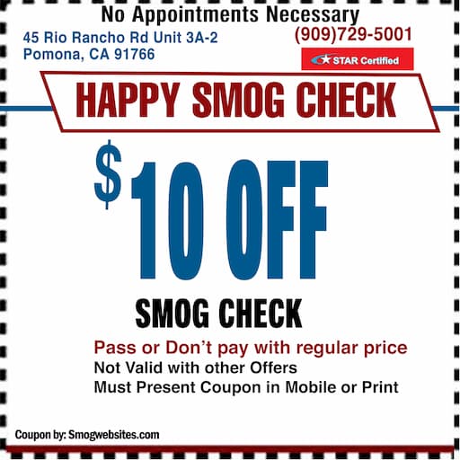 Smog Check Coupon